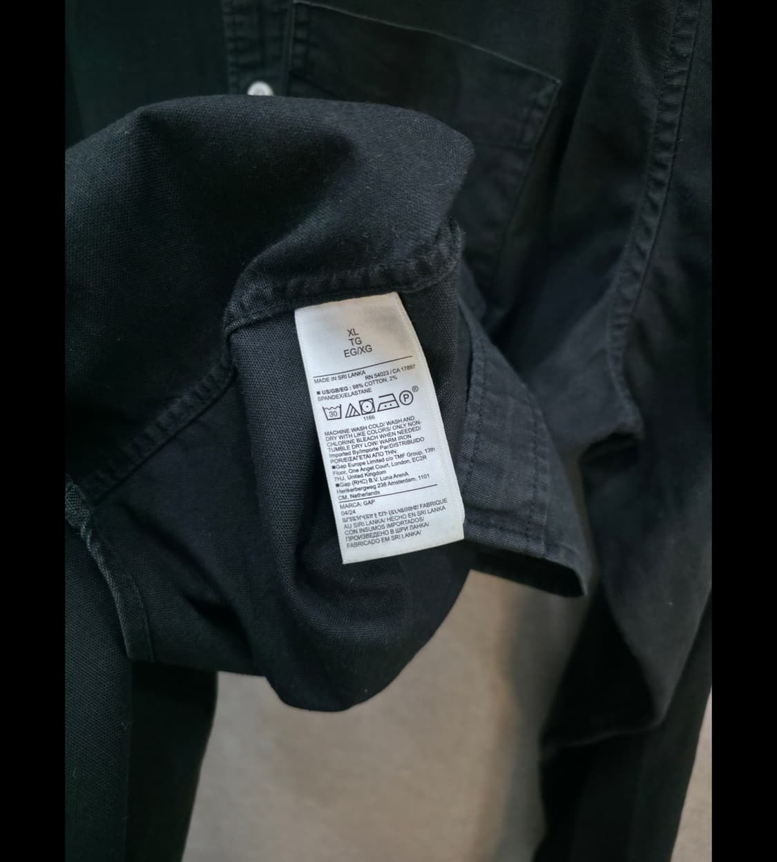 GAP 블랙 버튼다운 셔츠 GAP 상품이미지8