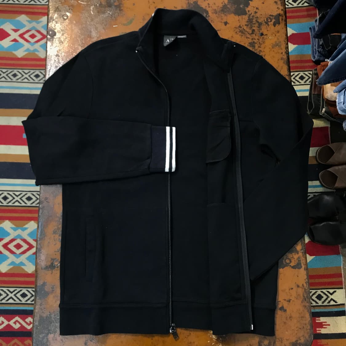 아르마니 익스체인지 블랙 코튼 집업 져지 남성 102 여성 프리사이즈 상품이미지6