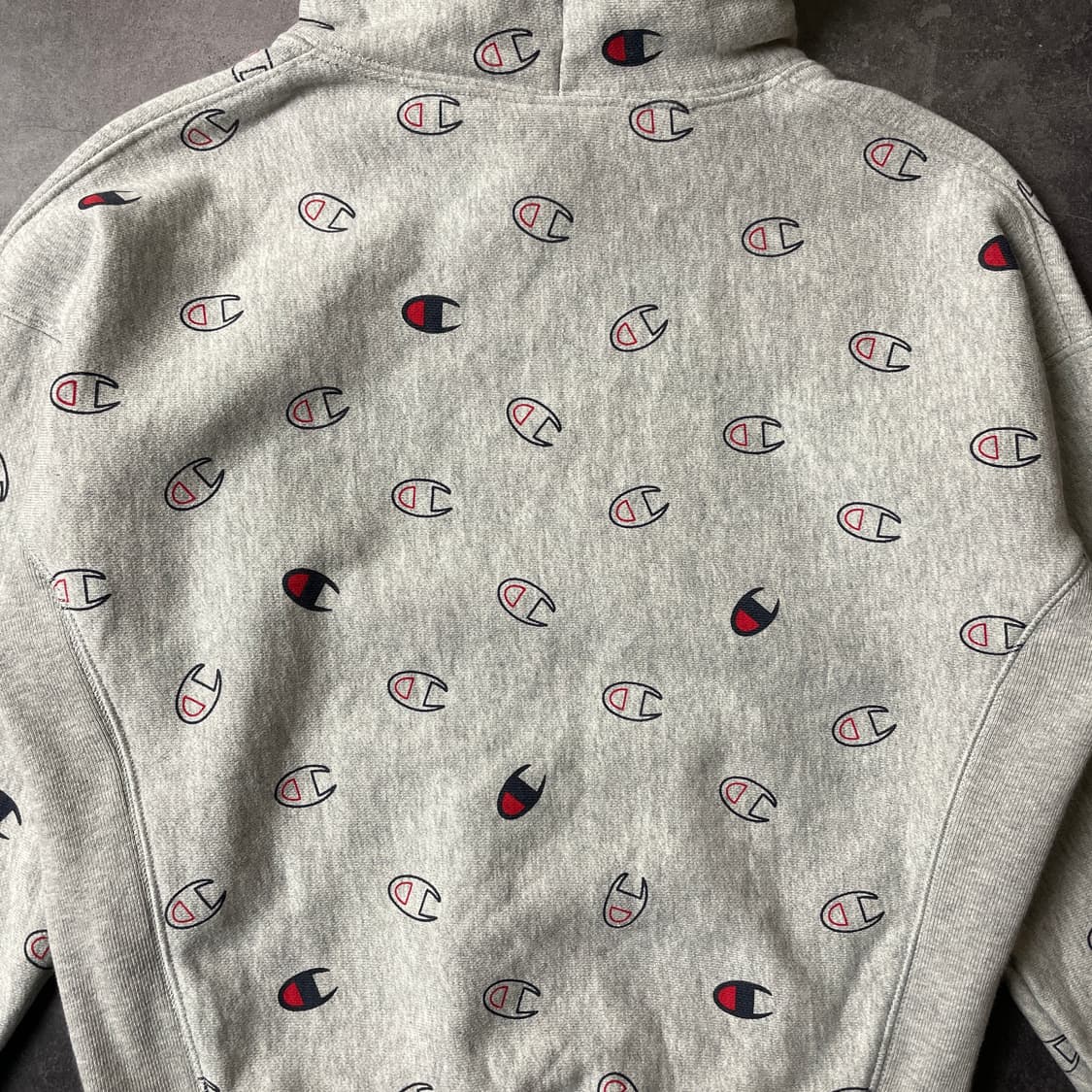 CHAMPION 챔피온 리버스위브 그레이 액션 패널 후드티 A00371 상품이미지6