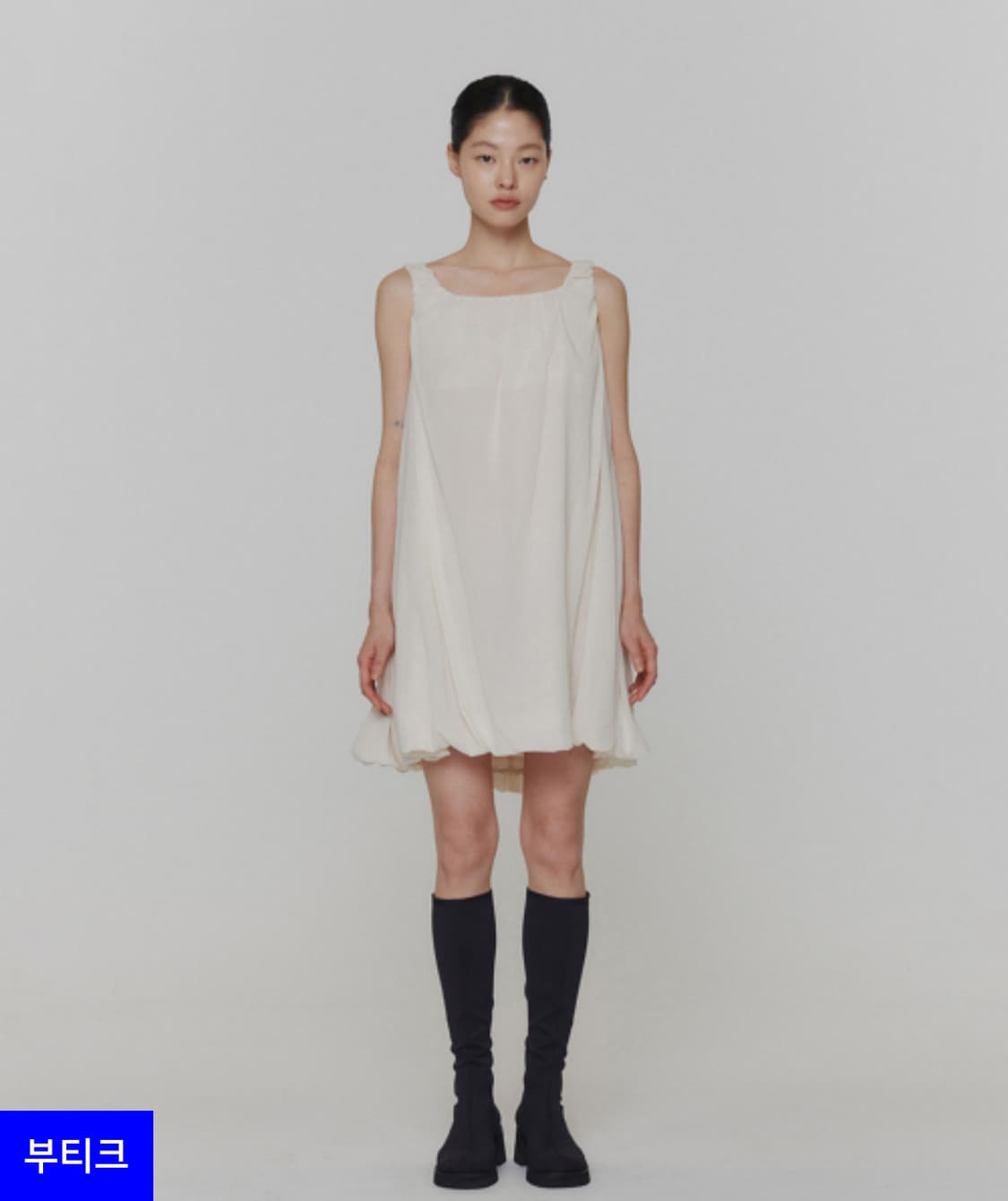 (택달린 새상품) 아모멘토 SHEER VOLUME MINI DRESS 상품이미지1