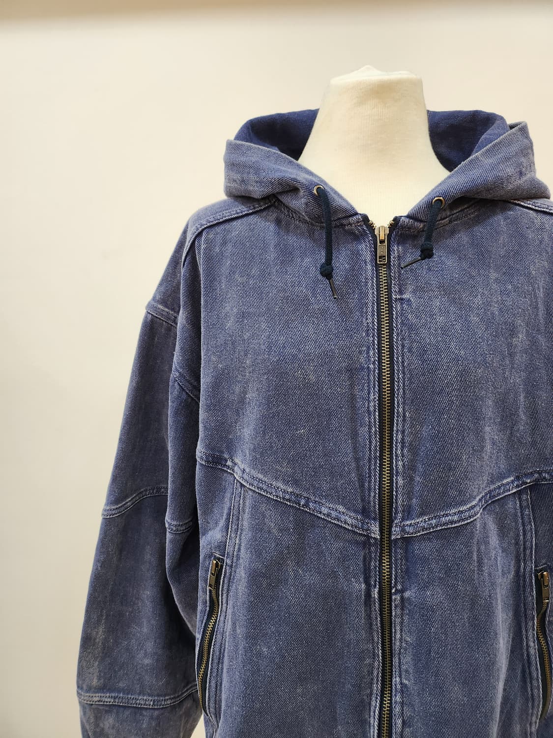 빔즈 데님 후드 집업 상품이미지2