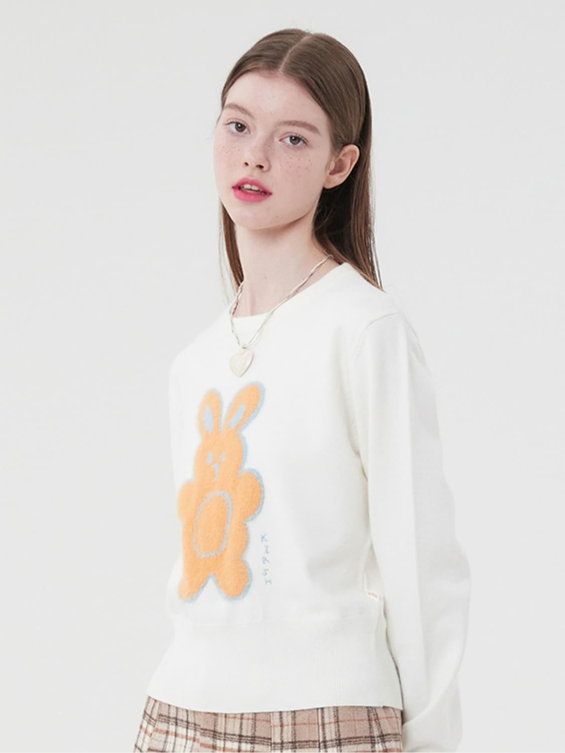 키르시 위티 버니 플랫 아이보리 니트(WITTY BUNNY) 상품이미지1