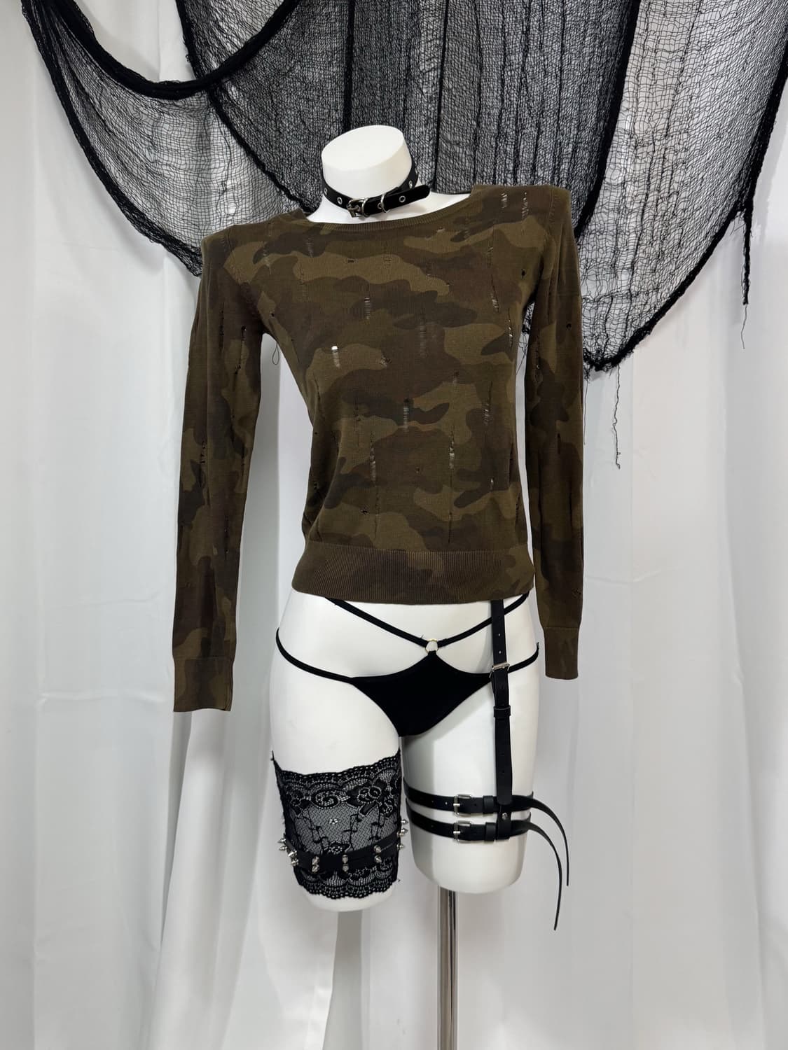 military damage knit 상품이미지1