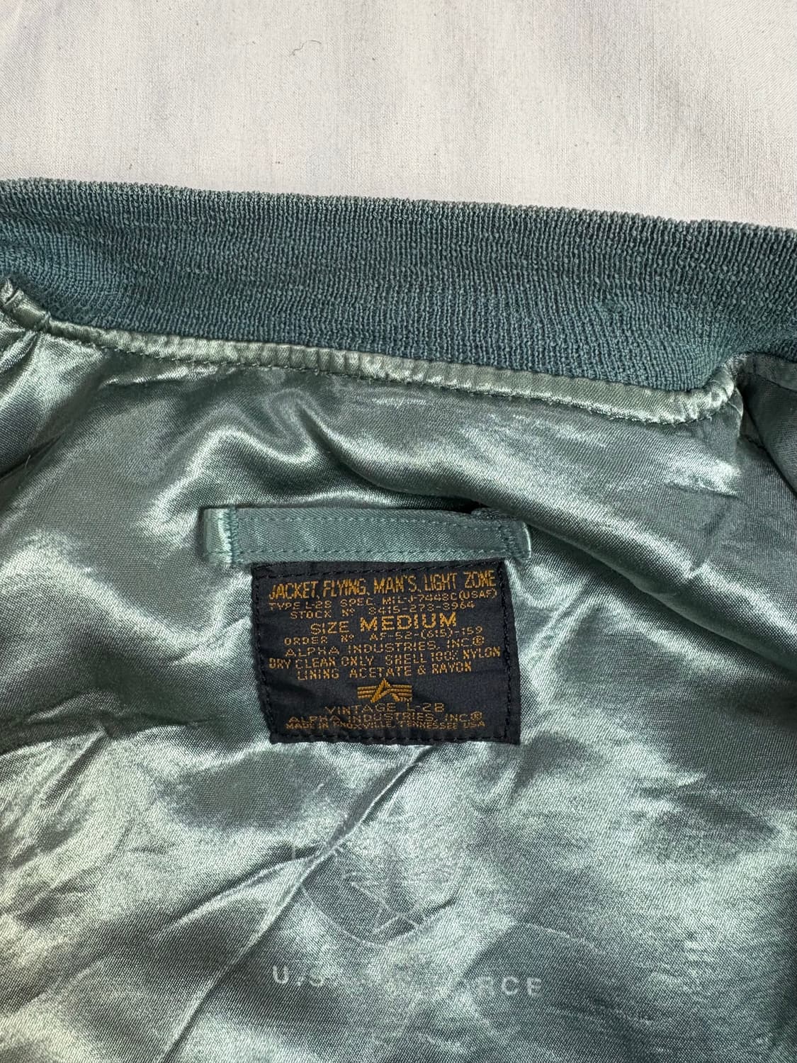 90's Alpha Industries 알파인더스트리 L-2B 자켓 M 상품이미지4