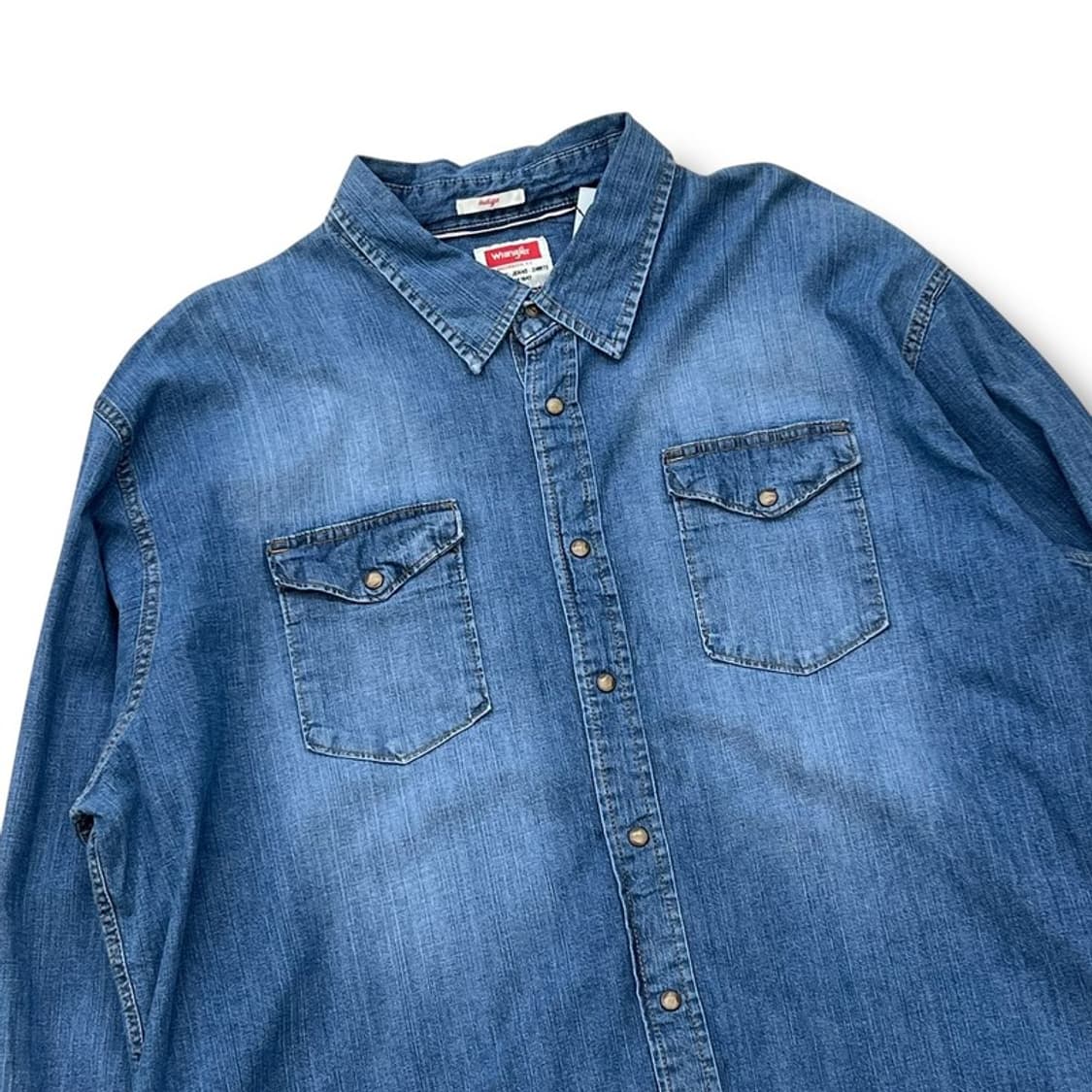랭글러 투포켓 데님셔츠 r2169 상품이미지3