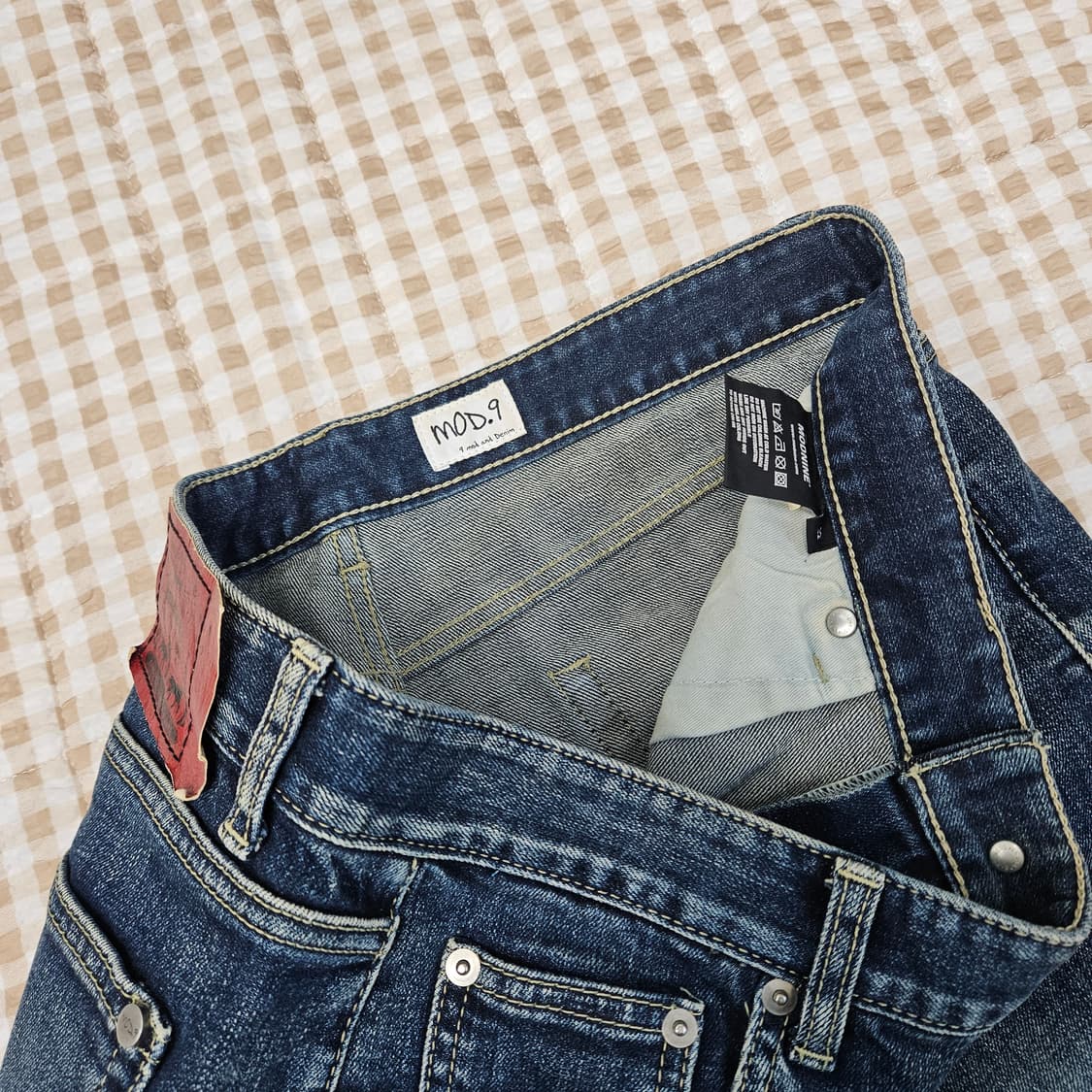 모드나인 스판 데님 청바지 남자32 상품이미지2