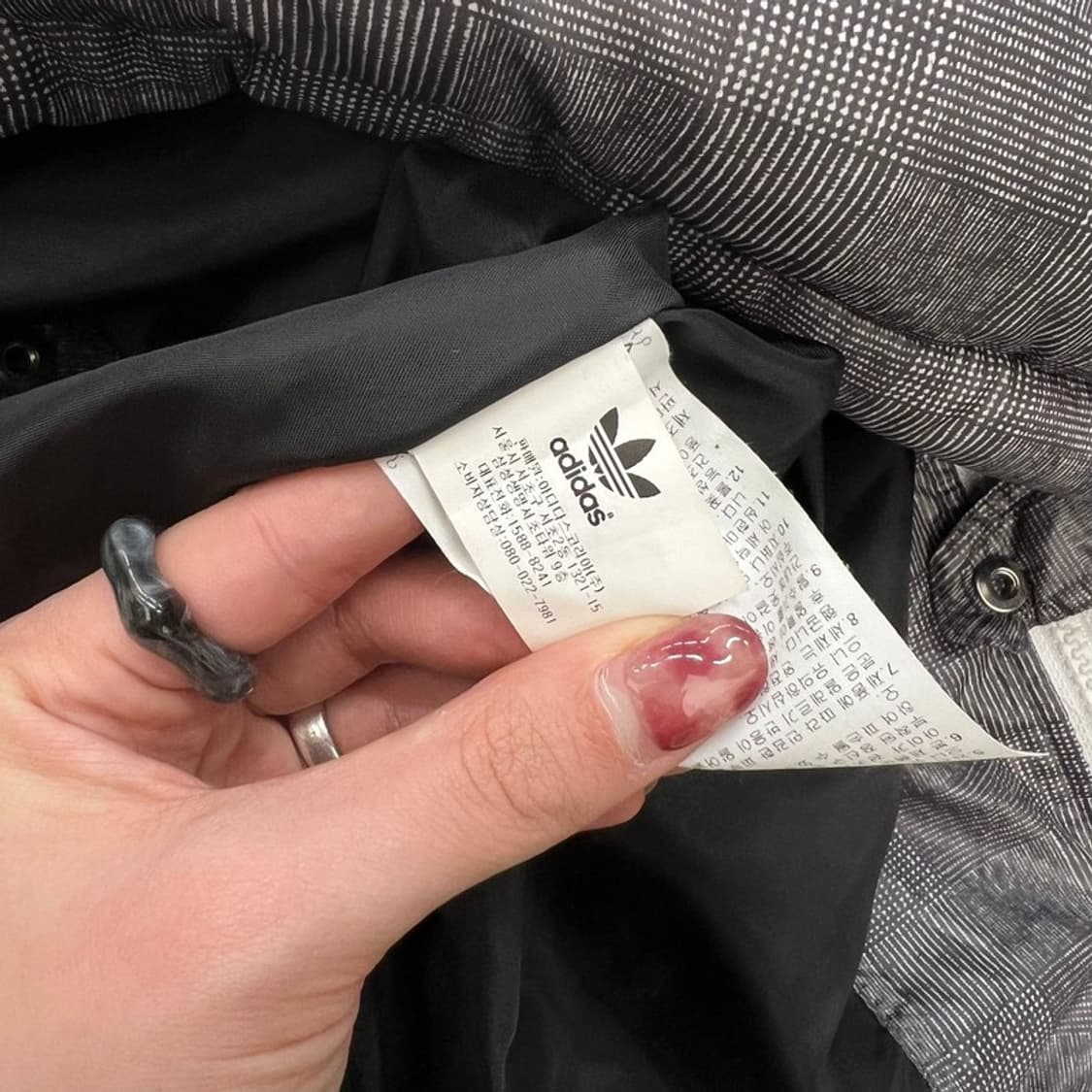 아디다스 체크 덕다운 후드 패딩 r2730 상품이미지7