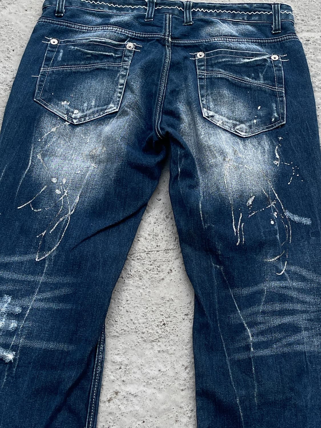 F&b painting cutting denim jean 상품이미지6