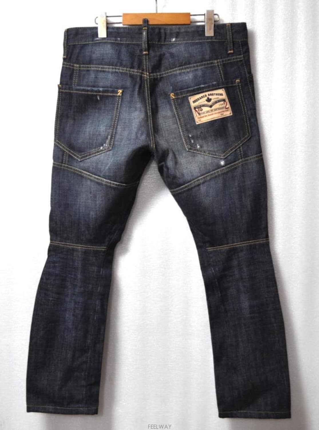 디스퀘어드/남성브라더스패치데님팬츠(허리33)정품 상품이미지2