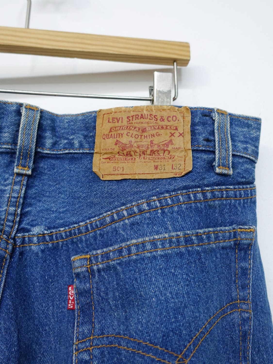 80's 리바이스 501 데님 팬츠 made in u.s.a 상품이미지9