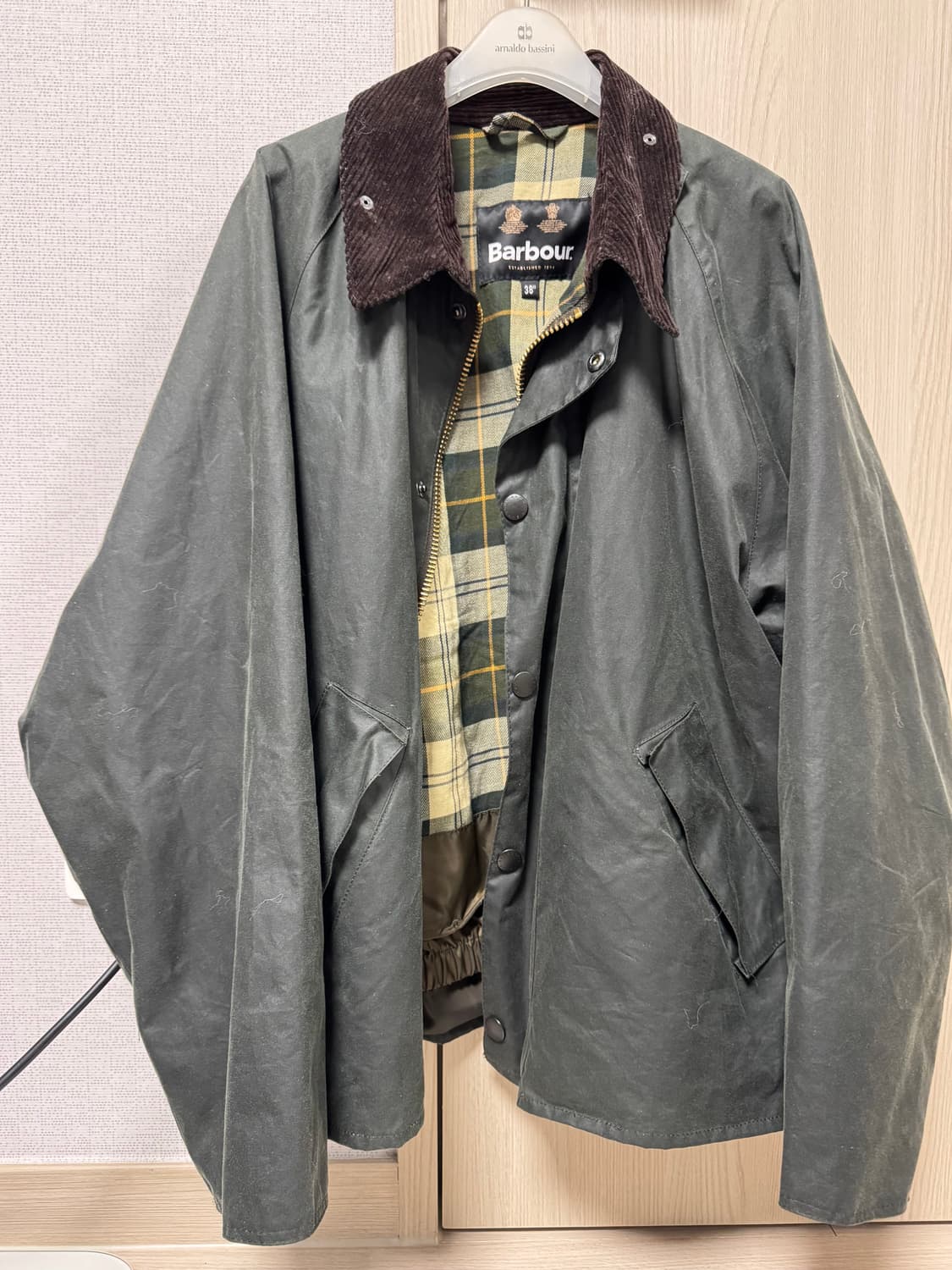 바버 트랜스포트 왁스 자켓 38 상품이미지1