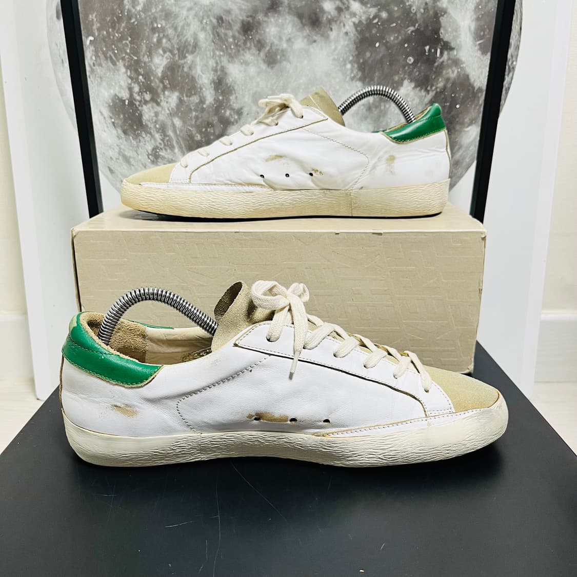  정품 43) 골든구스 그린탭 누벅 스니커즈 275~280 상품이미지2