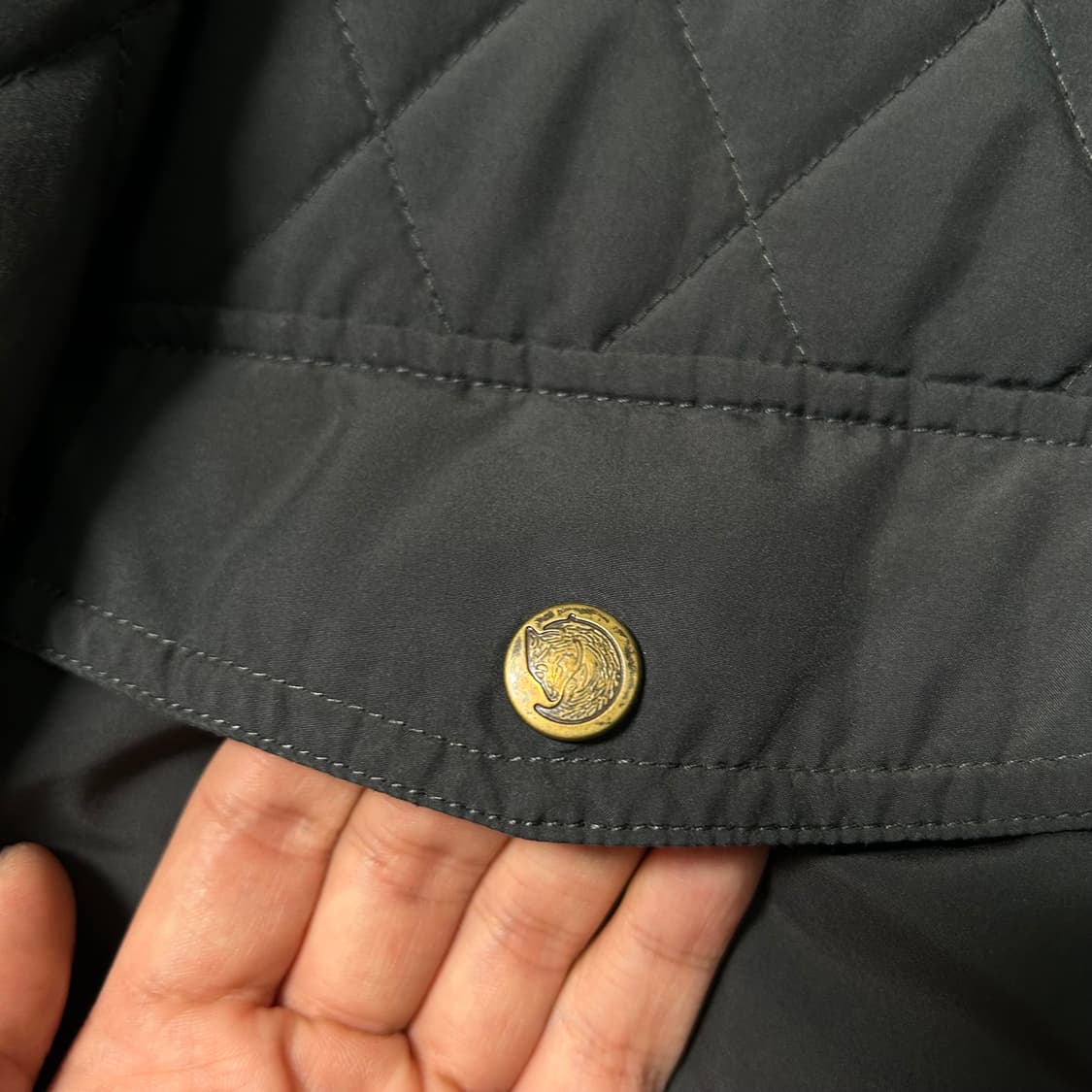 (M) 피엘라벤 퀼팅 자켓 블랙  상품이미지5