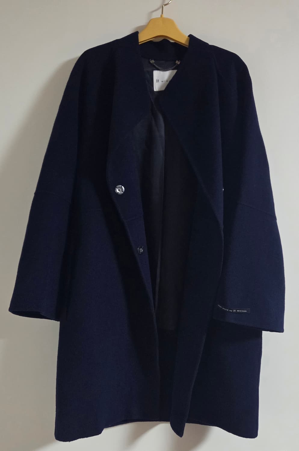 잇미샤 플레어 소매 울 혼방 코트 상품이미지1