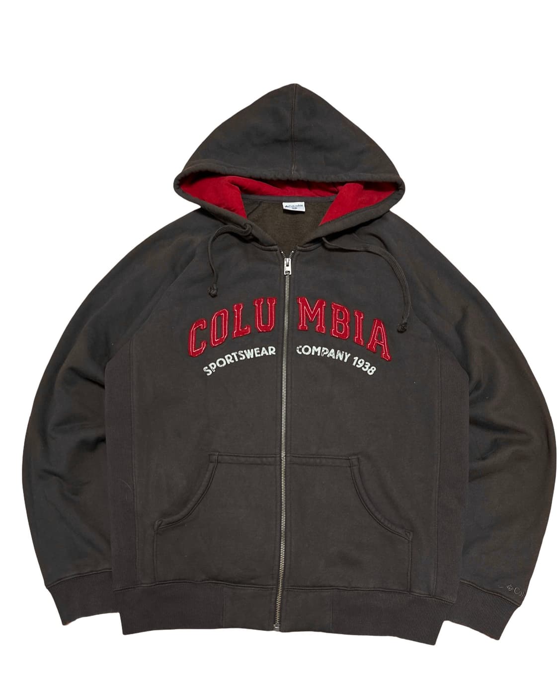 컬럼비아 기모 브라운 후드집업 상품이미지1