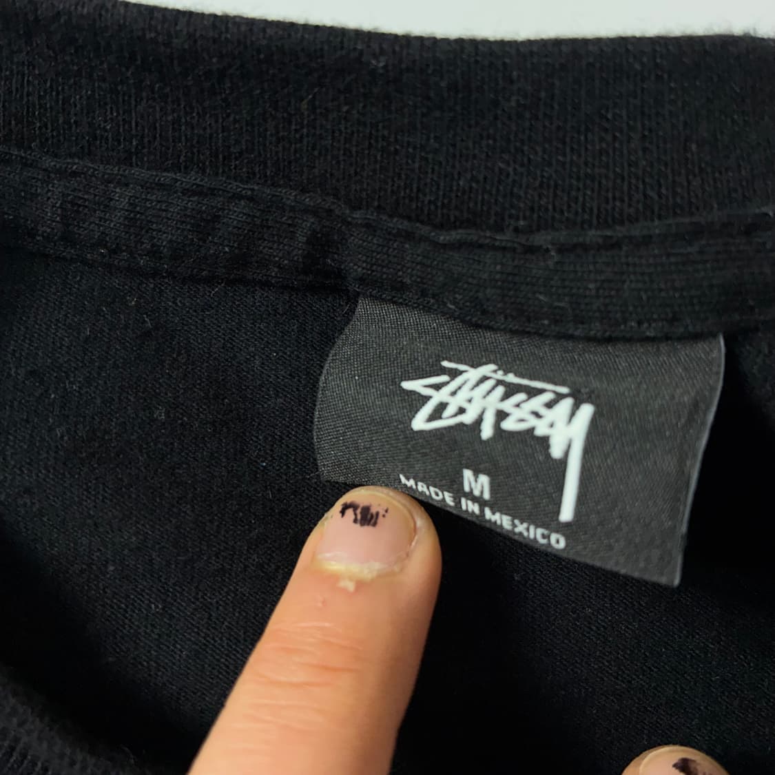 Stussy  스투시 월드와이드 코튼 블랙 롱슬리브  상품이미지5