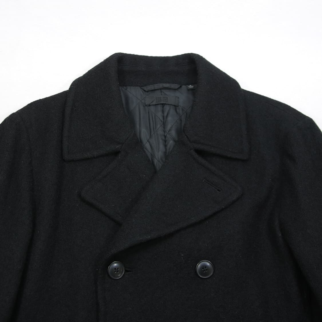 (착용컷) 유니클로 모직 피코트 (남성용 100) 상품이미지4