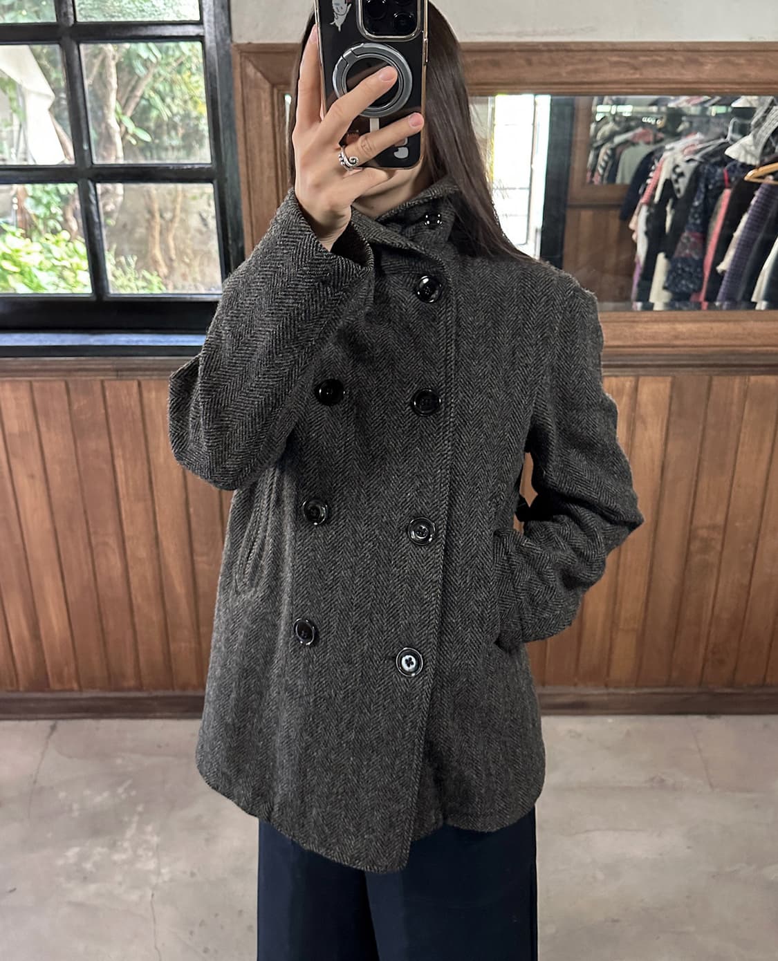 ENGINEERED GARMENTS herringbone peacoat 상품이미지2