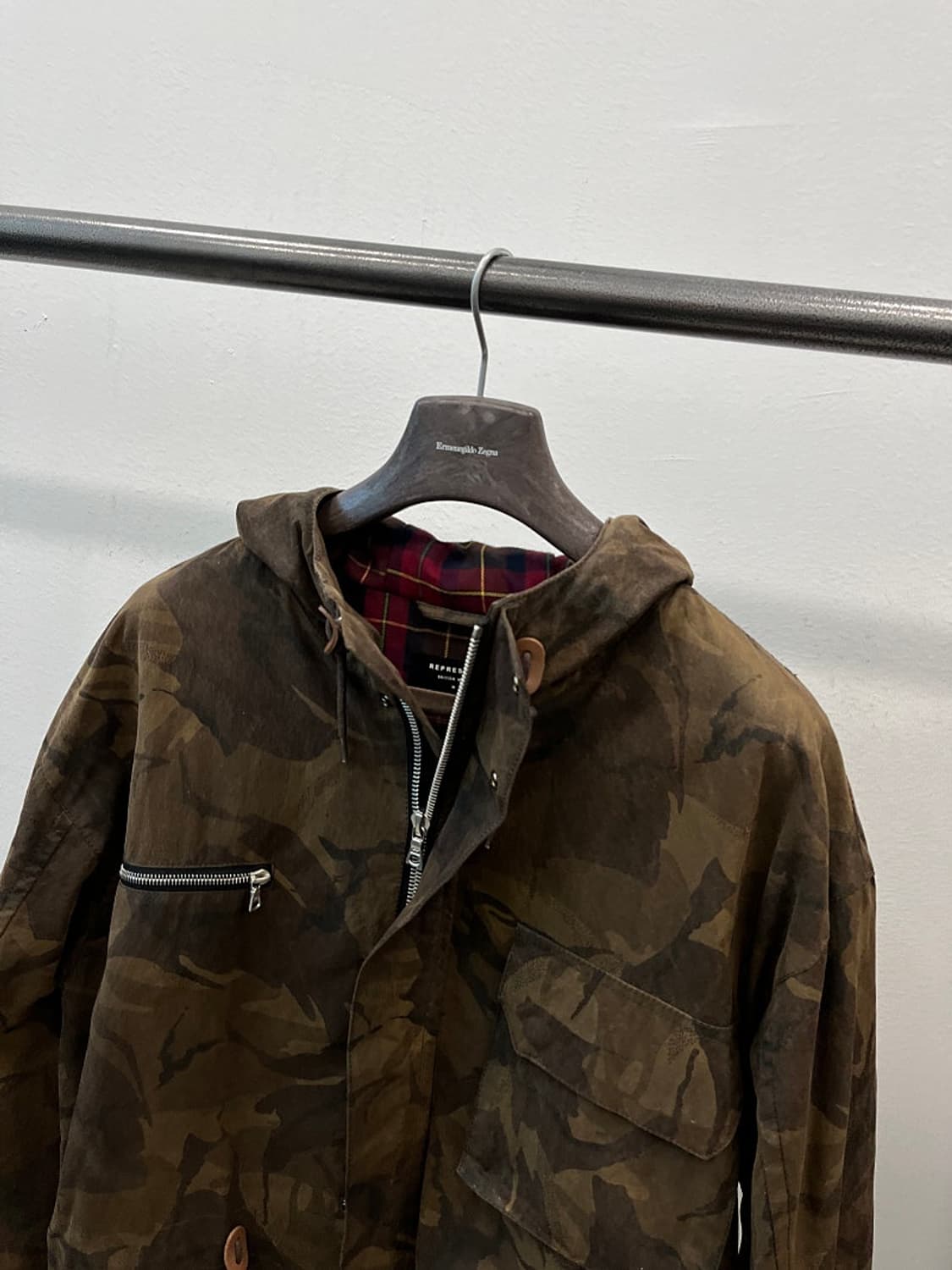 100-105) 리프리젠트 왁스 카모 야상자켓 상품이미지2