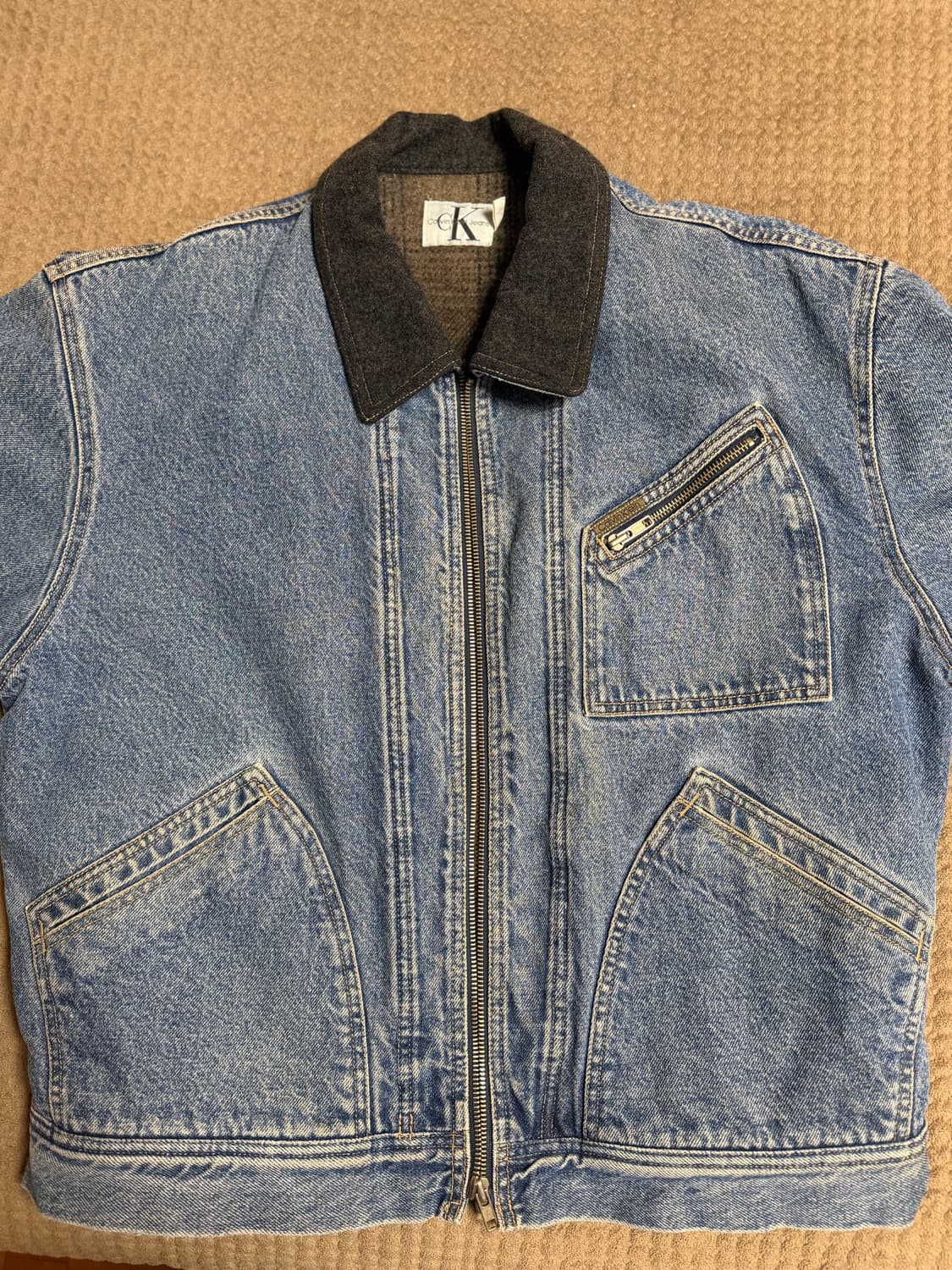 (L)캘빈클라인 데님 워크자켓 90s 상품이미지7