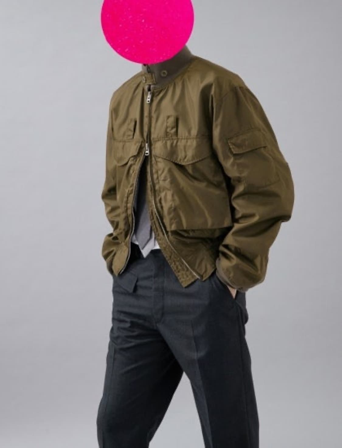 올리브드랩 서비스 크루맨 자켓 Olive S 상품이미지1