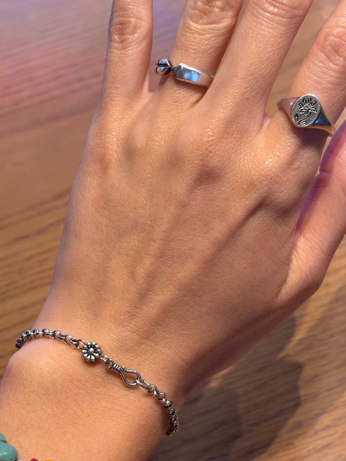 🌼 실버 925 플라워 시그넷 링 상품이미지4