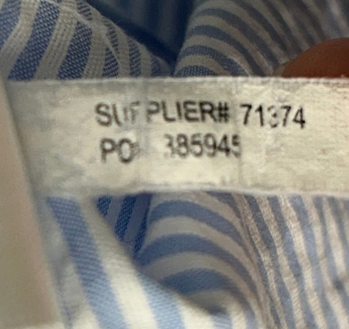 RALPH LAUREN 스트라이프 셔츠 스카이블루 S 상품이미지8