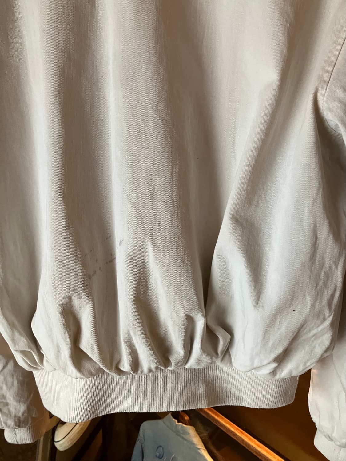 80s USA 빈티지 폴로 랄프로렌 화이트 코튼 A-2 자켓 상품이미지7