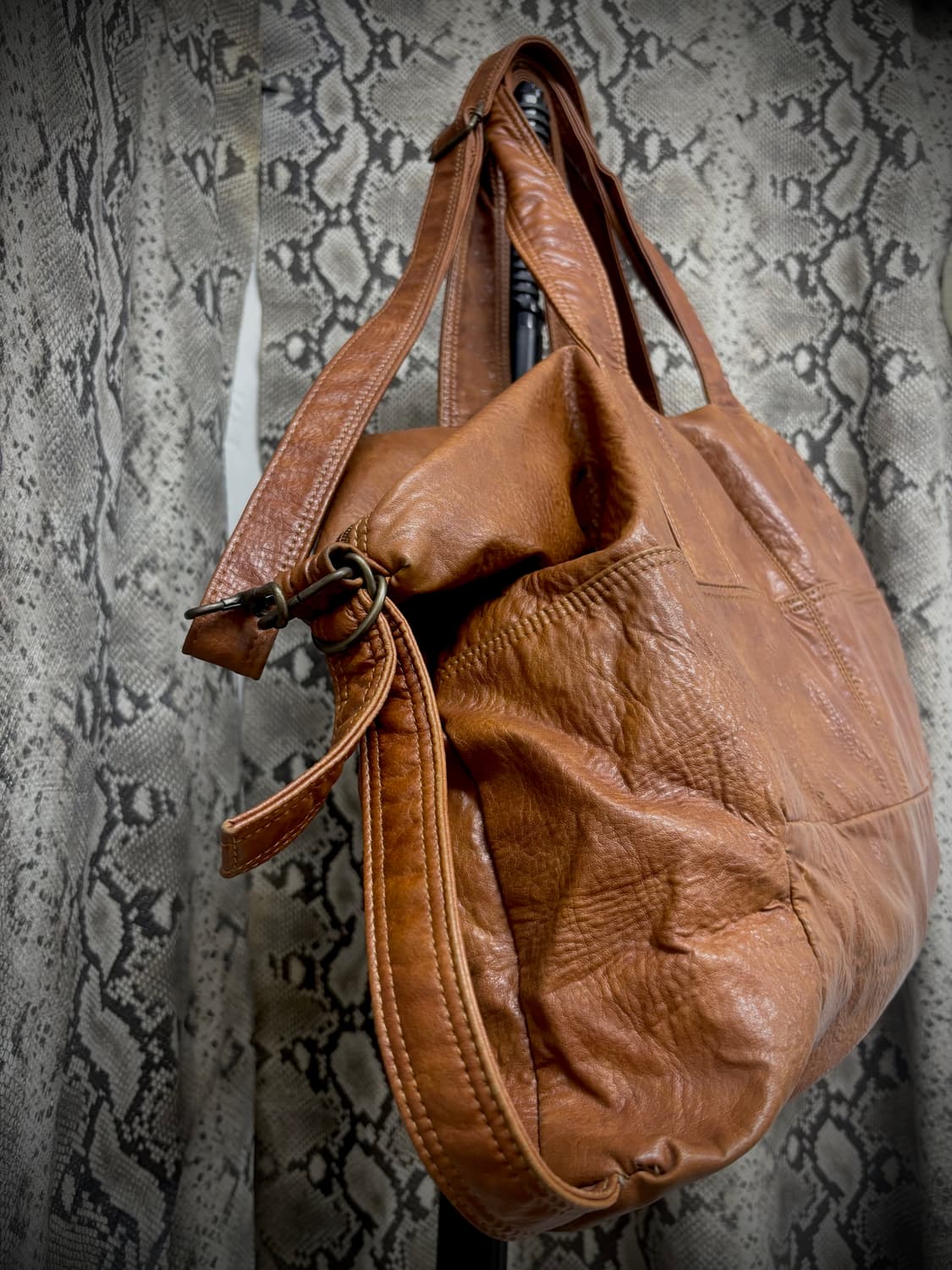 [Y2K Bag] T.B2Jeans Brown Leather Over B 상품이미지5