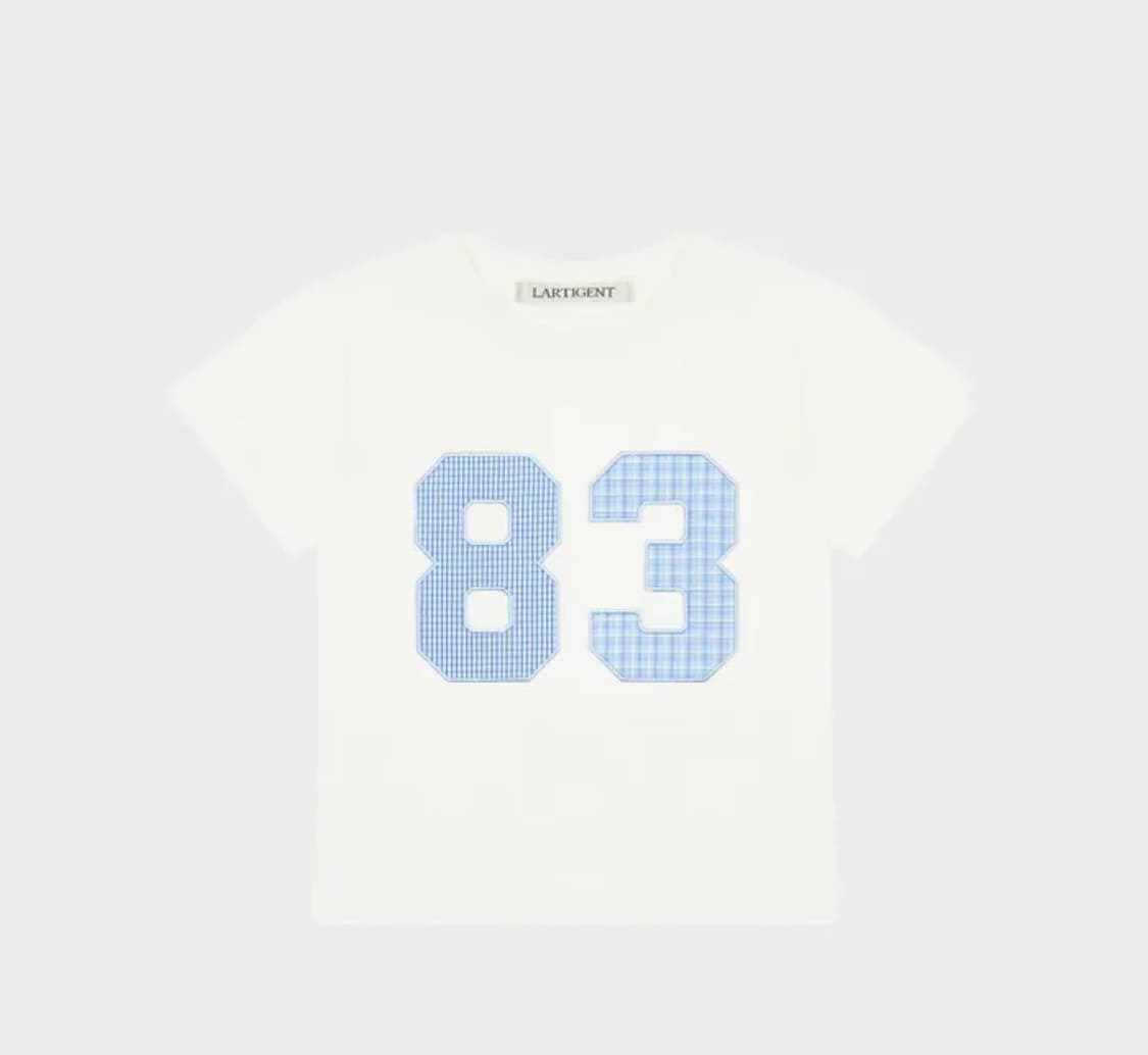 라티젠 L18 PATCH T-SHIRT(WHITE BLUE) 티셔츠 상품이미지1