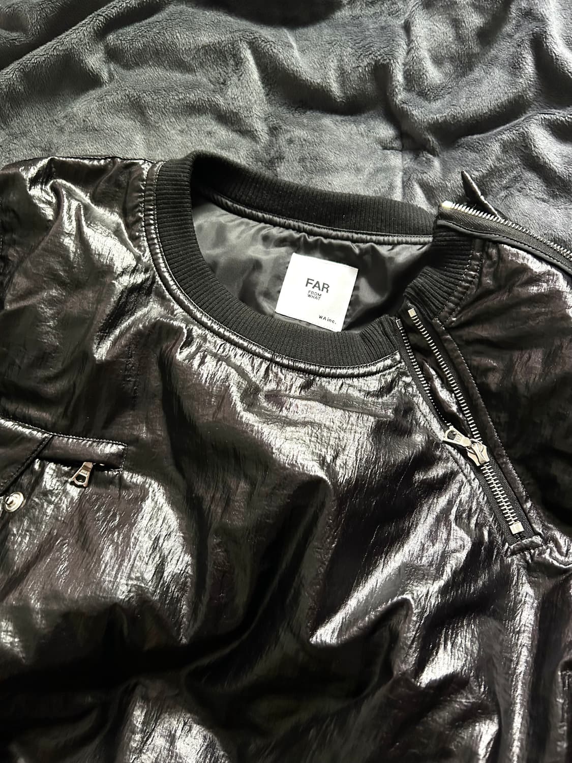 Flight Nylon Bomber Zip Sweat Shirts 상품이미지5