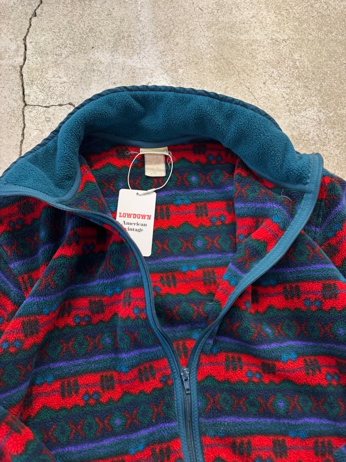 90s 엘엘빈 아즈텍 플리스 집업자켓 상품이미지4