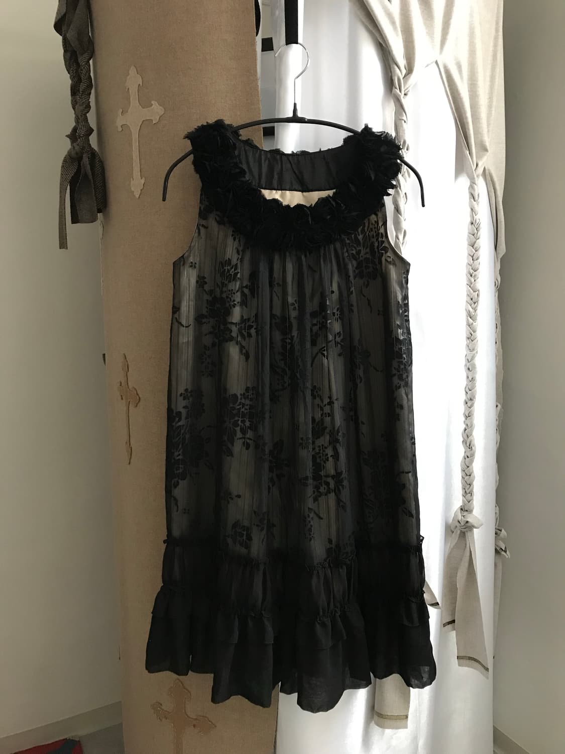 vintage pattern frill one-piece  상품이미지6