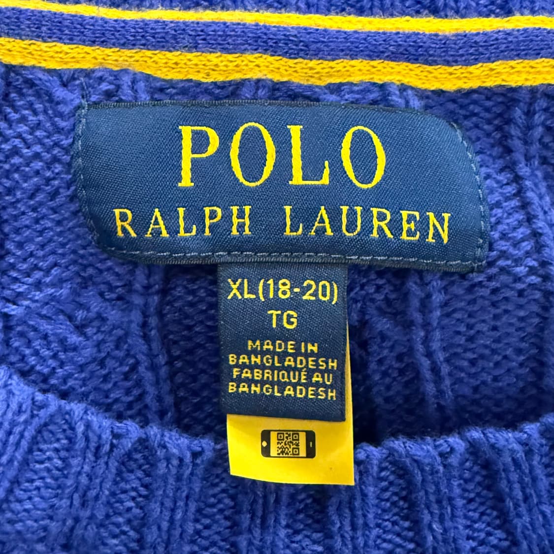 폴로 랄프로렌 블루 꽈배기 니트 상품이미지5