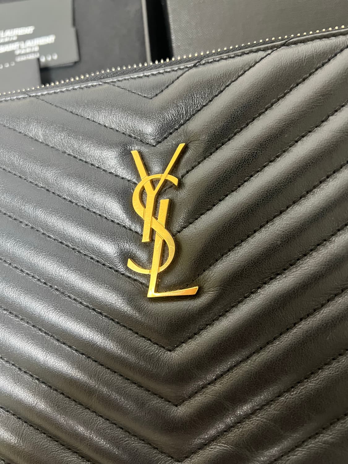 (스트랩 포함 풀구성) 입생로랑 마틀라세 클러치백 상품이미지3