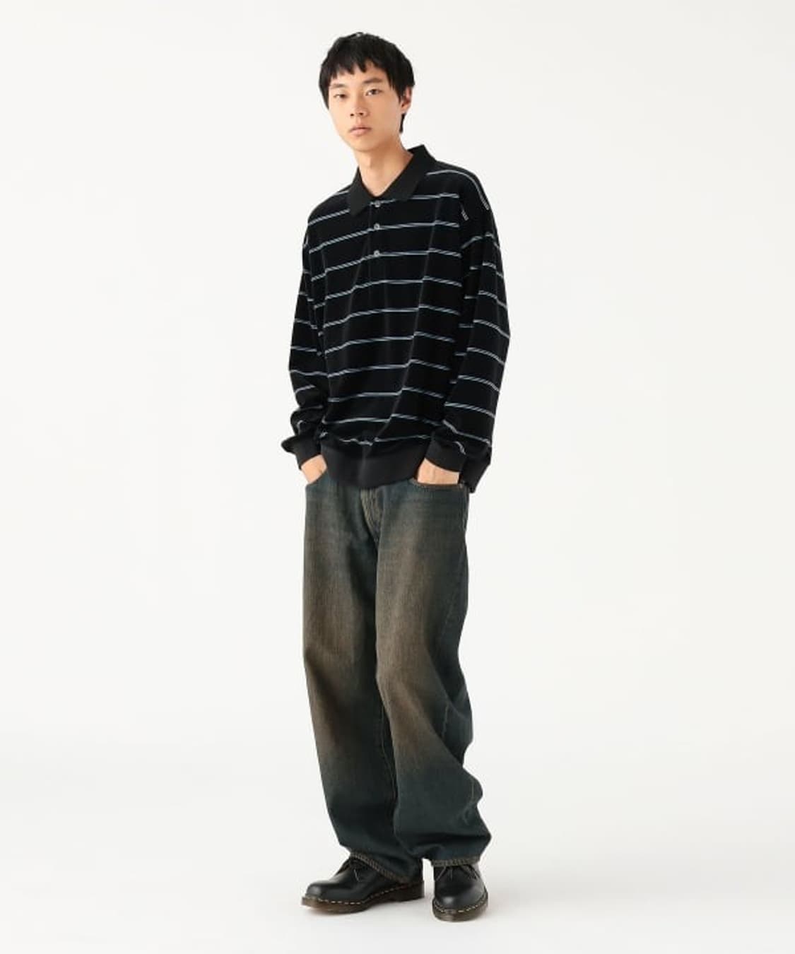 빔즈 BEAMS Wide Straight Denim Pants 상품이미지3