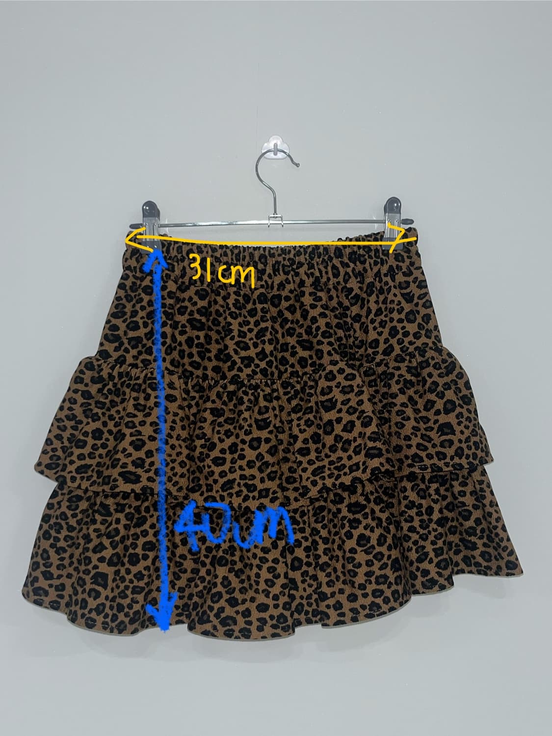 호피 레오파드 캉캉 치마 y2k 빈티지 상품이미지2