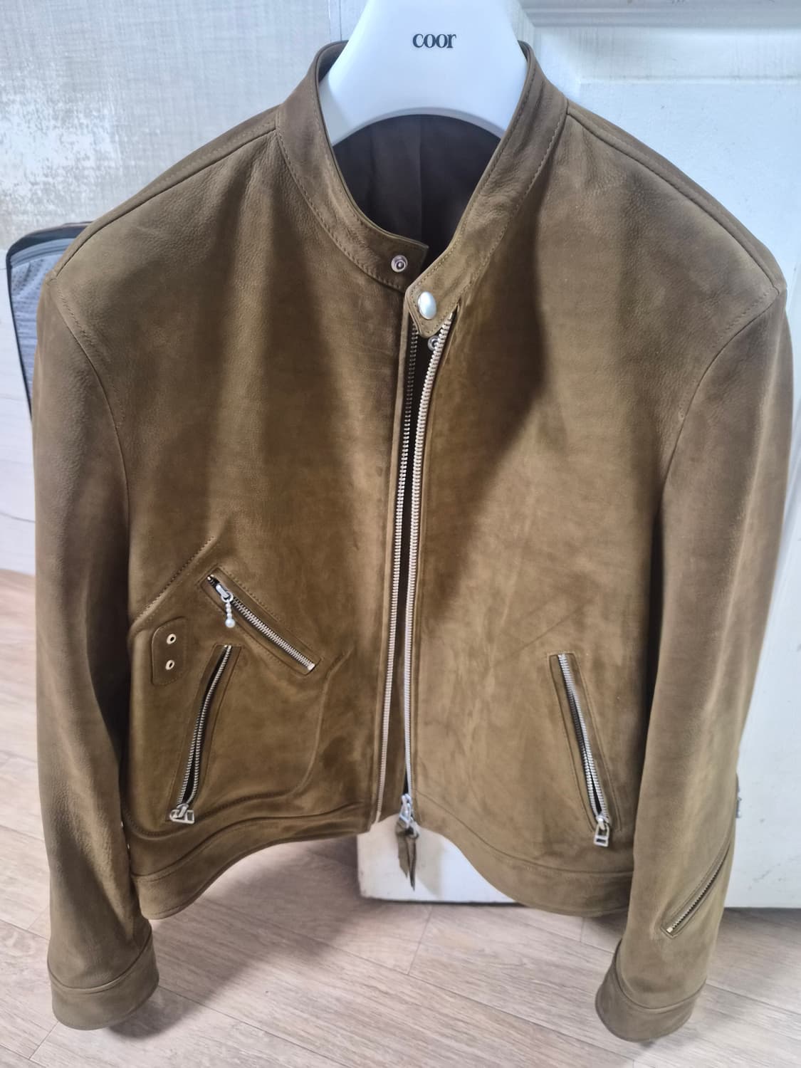 쿠어 스웨이드 라이더 가죽 자켓 L사이즈 상품이미지1