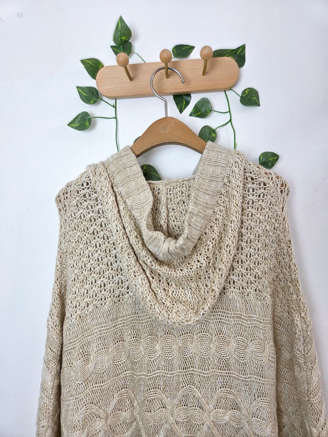 토글 버튼 케이프 가디건 상품이미지5