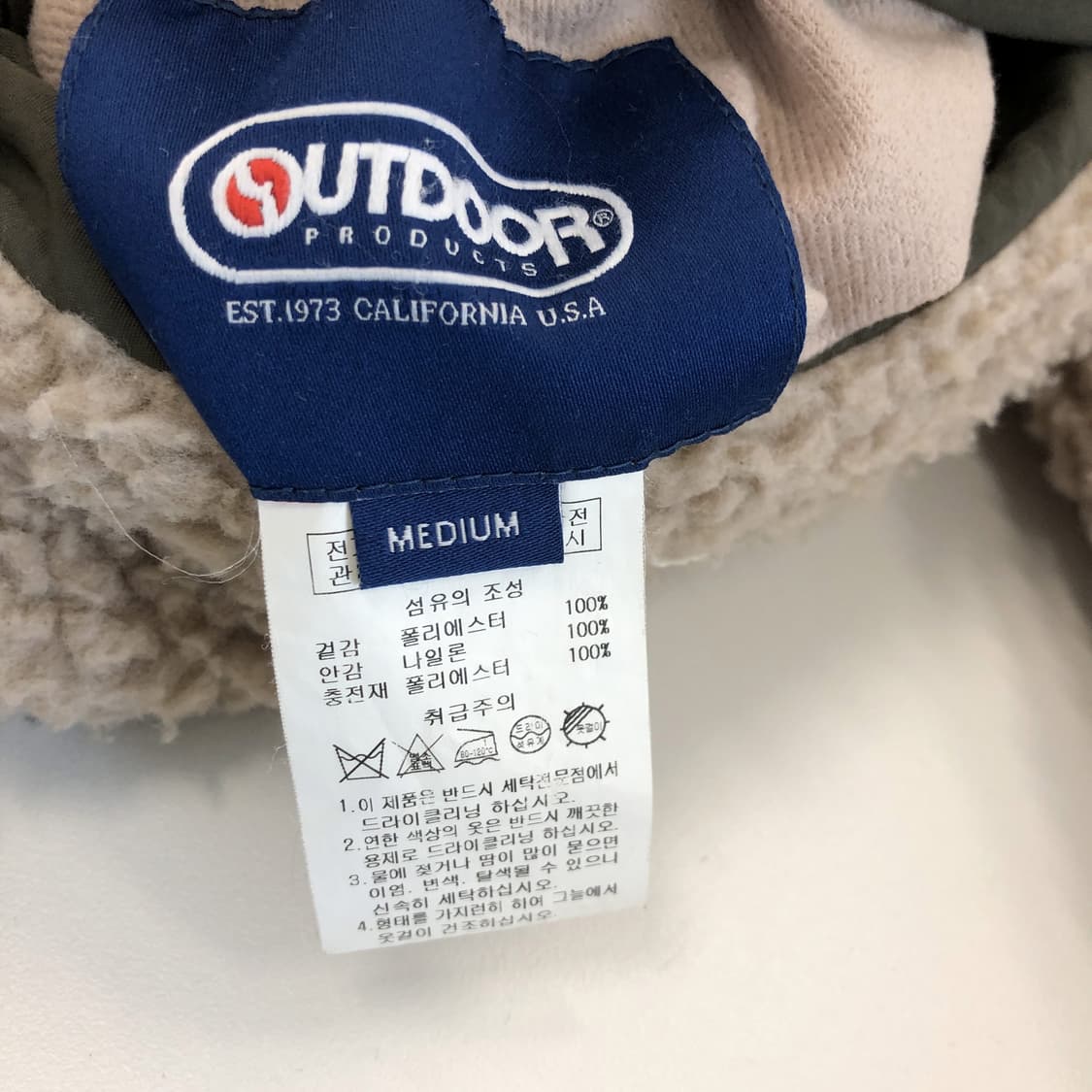 아웃도어프로덕츠 리버시블 롱플리스점퍼 M  상품이미지9