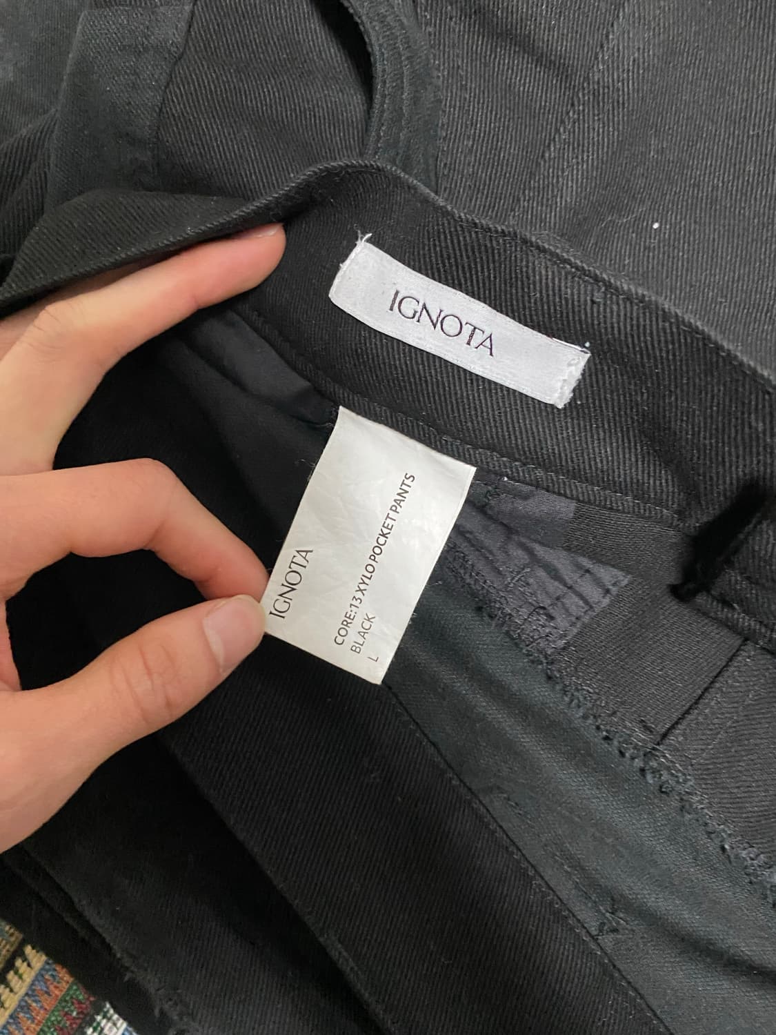 [L] 이그노타 core 13 xylo pocket pants black 상품이미지5