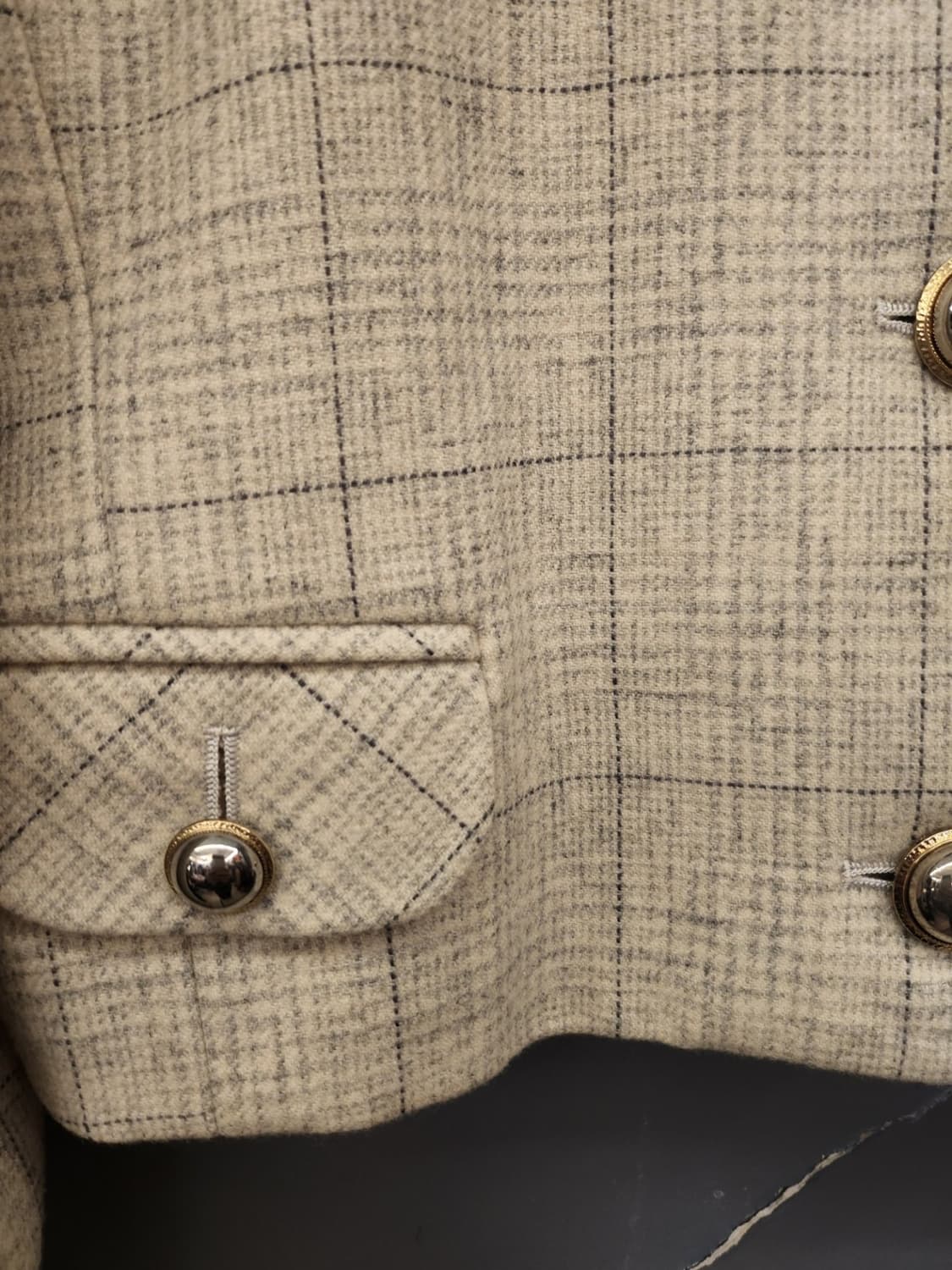 일본빈티지 자켓크롭금장단추 상품이미지3