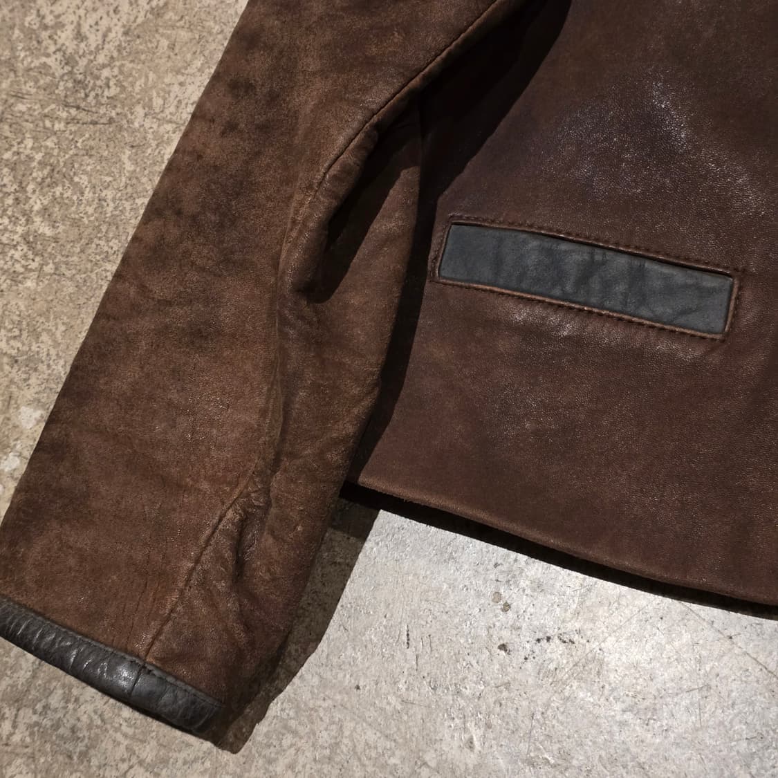 70~80s Brown Leather 트라흐텐 자켓 상품이미지5