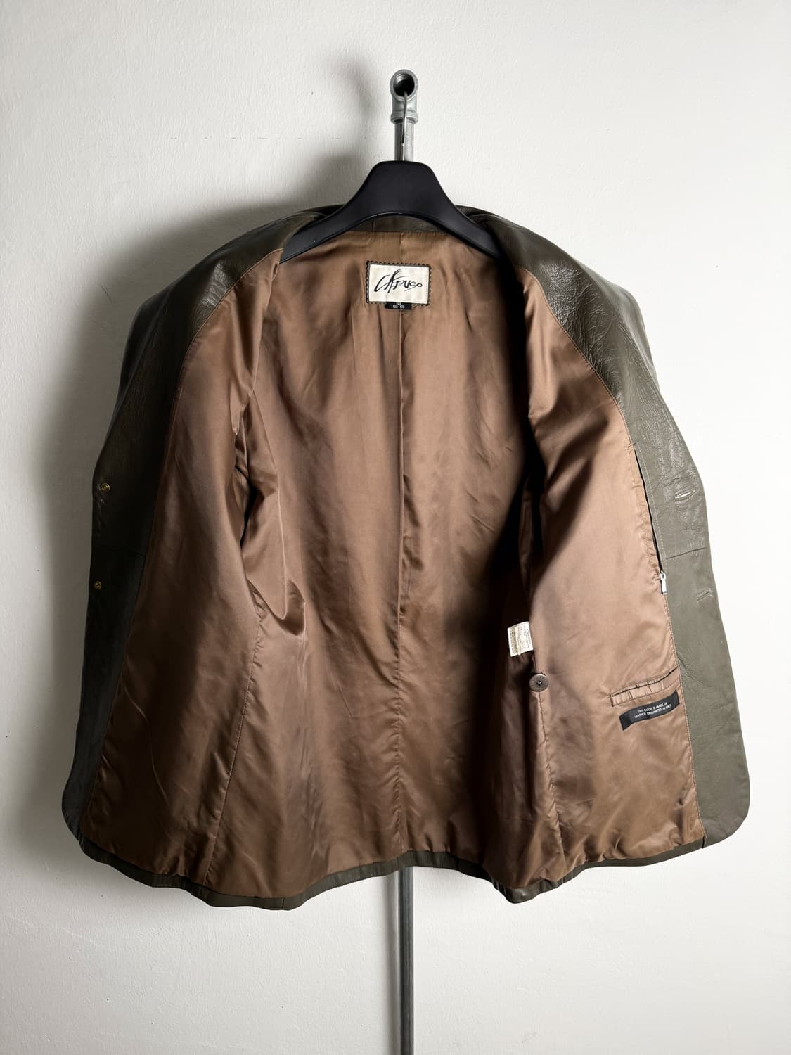 Vintage Sheepskin Leather Blazer Jacket 상품이미지4