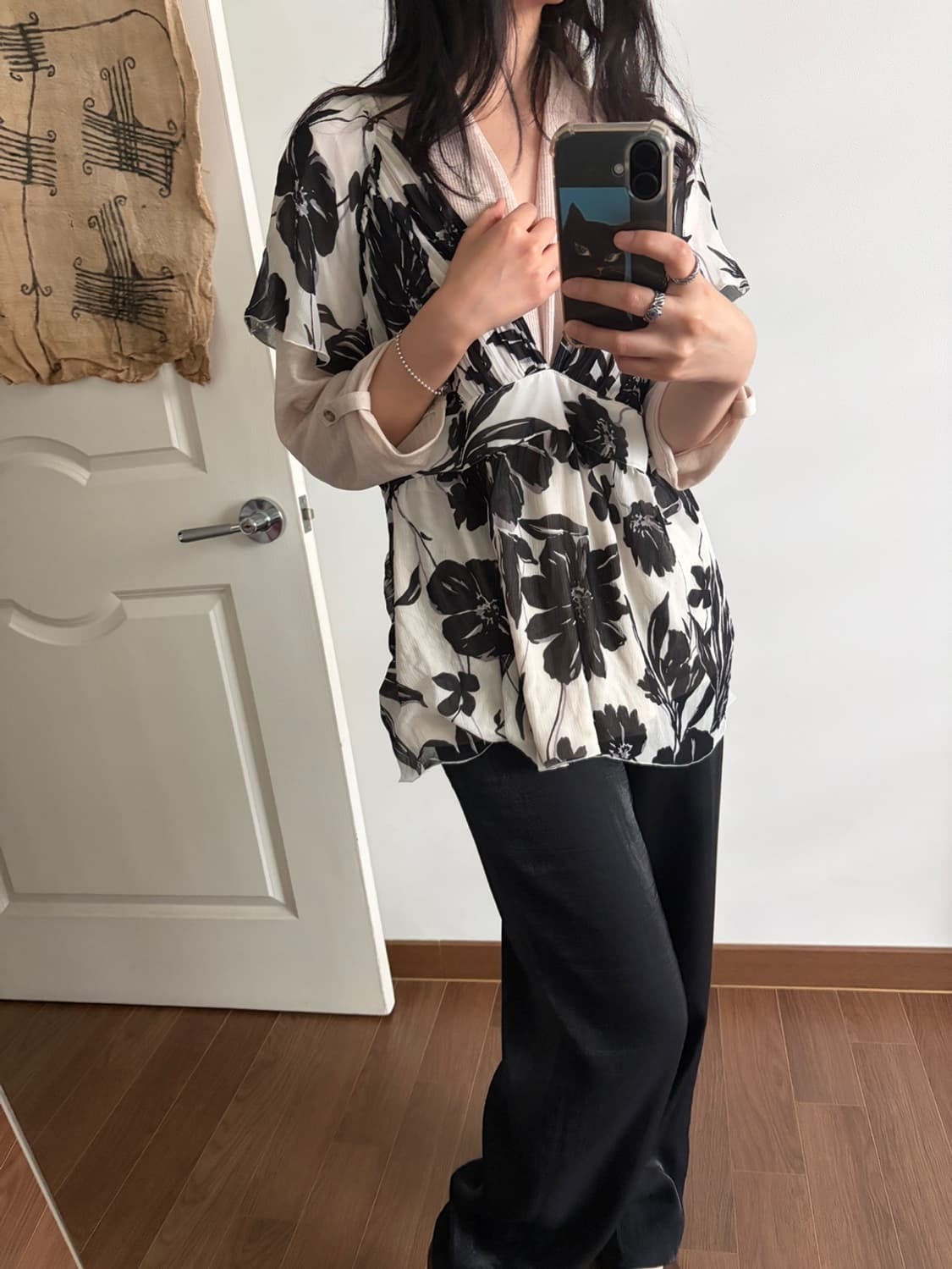 patterned blouse 상품이미지3