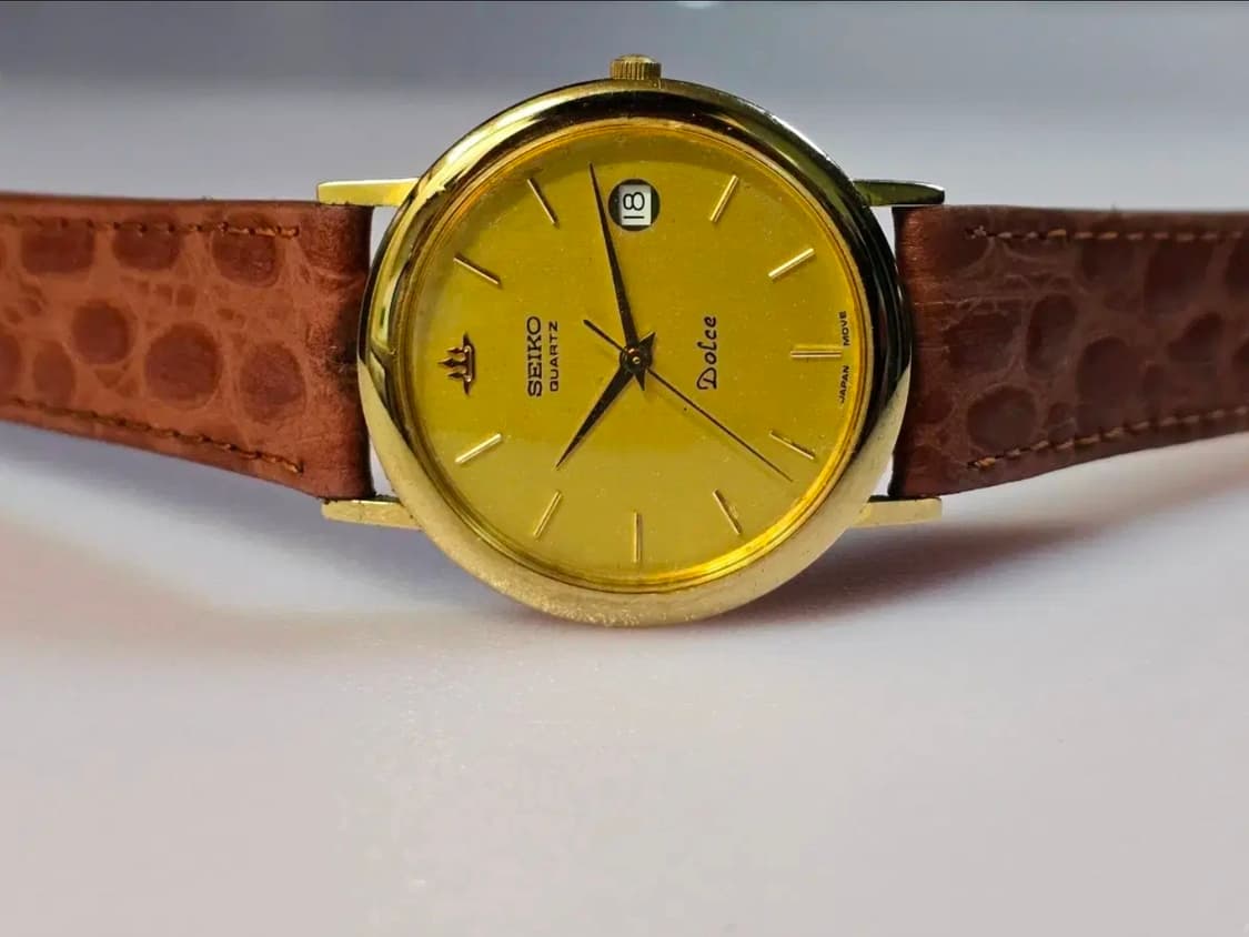 세이코 돌체(Seiko Dolce) 빈티지 금장 쿼츠 시계 상품이미지2