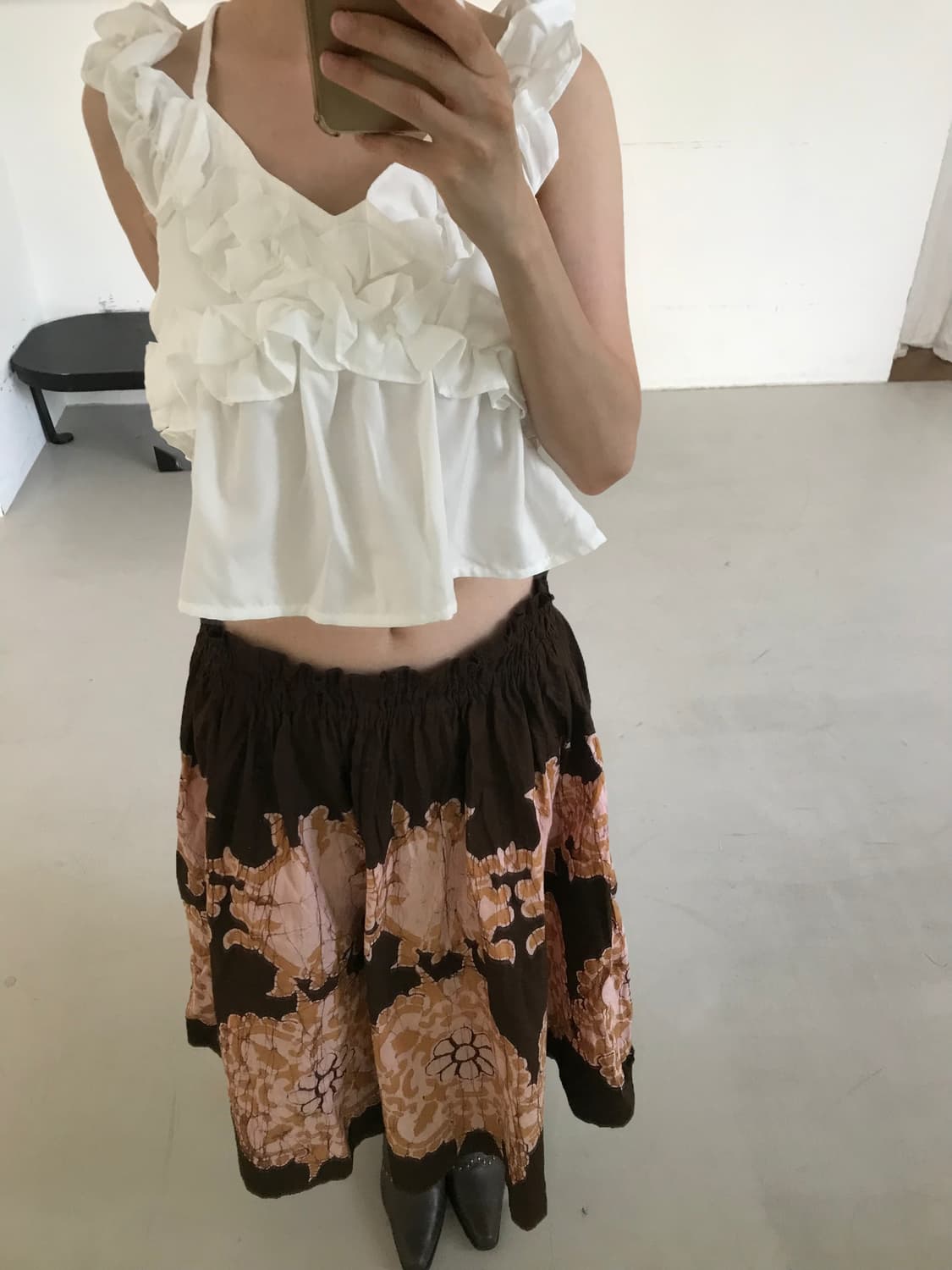 vintage pattern skirt 상품이미지6