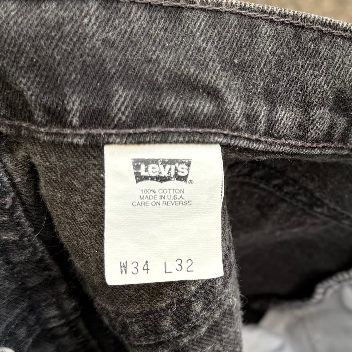 90s USA 빈티지 리바이스 517 블랙 흑청 상품이미지9