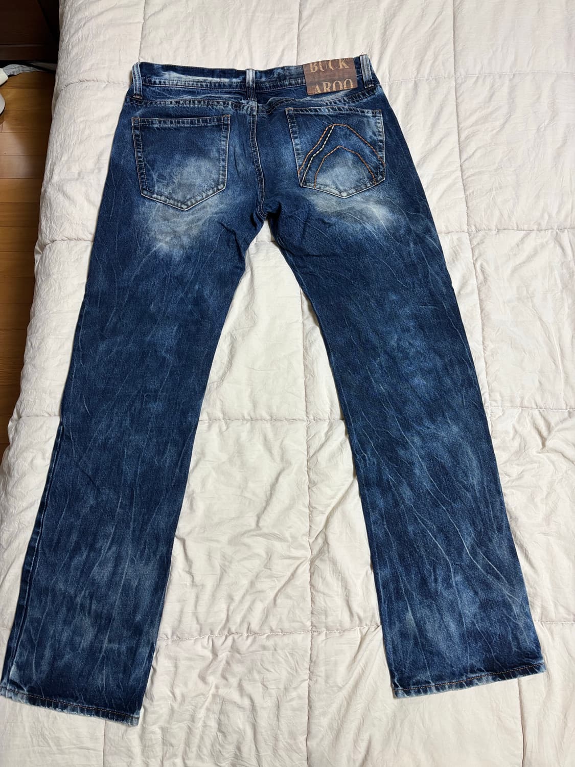 버커루 빈티지 슬림 스트레이트 핏 청바지 상품이미지3