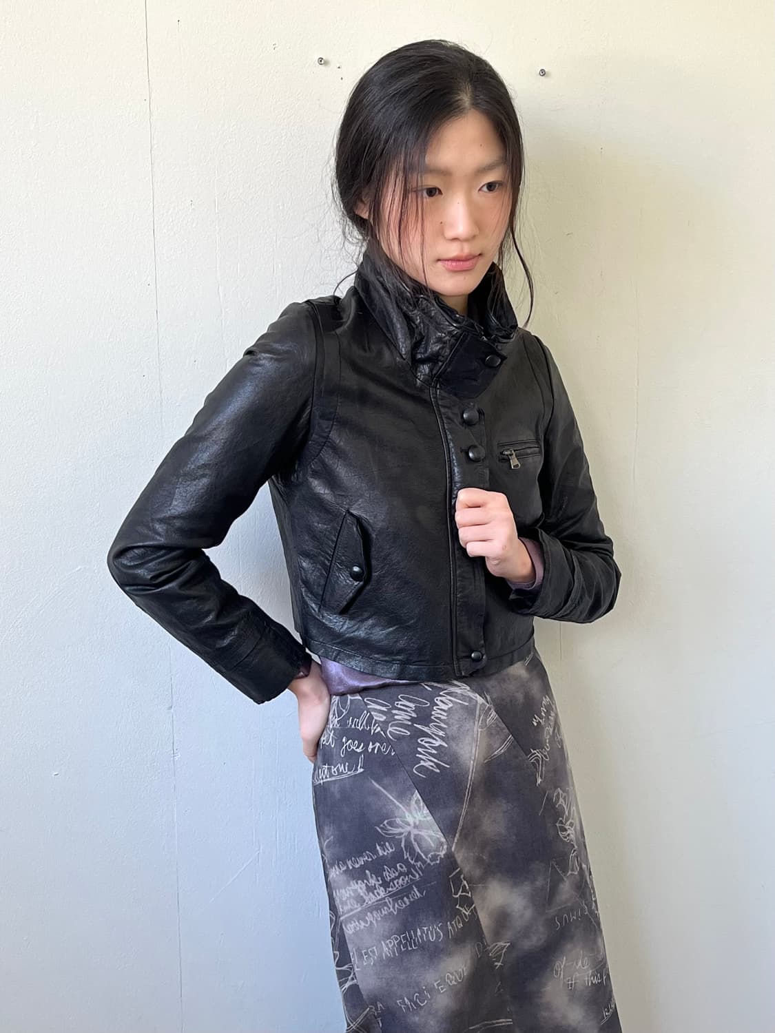 H BIS 레더 크롭 자켓 상품이미지4